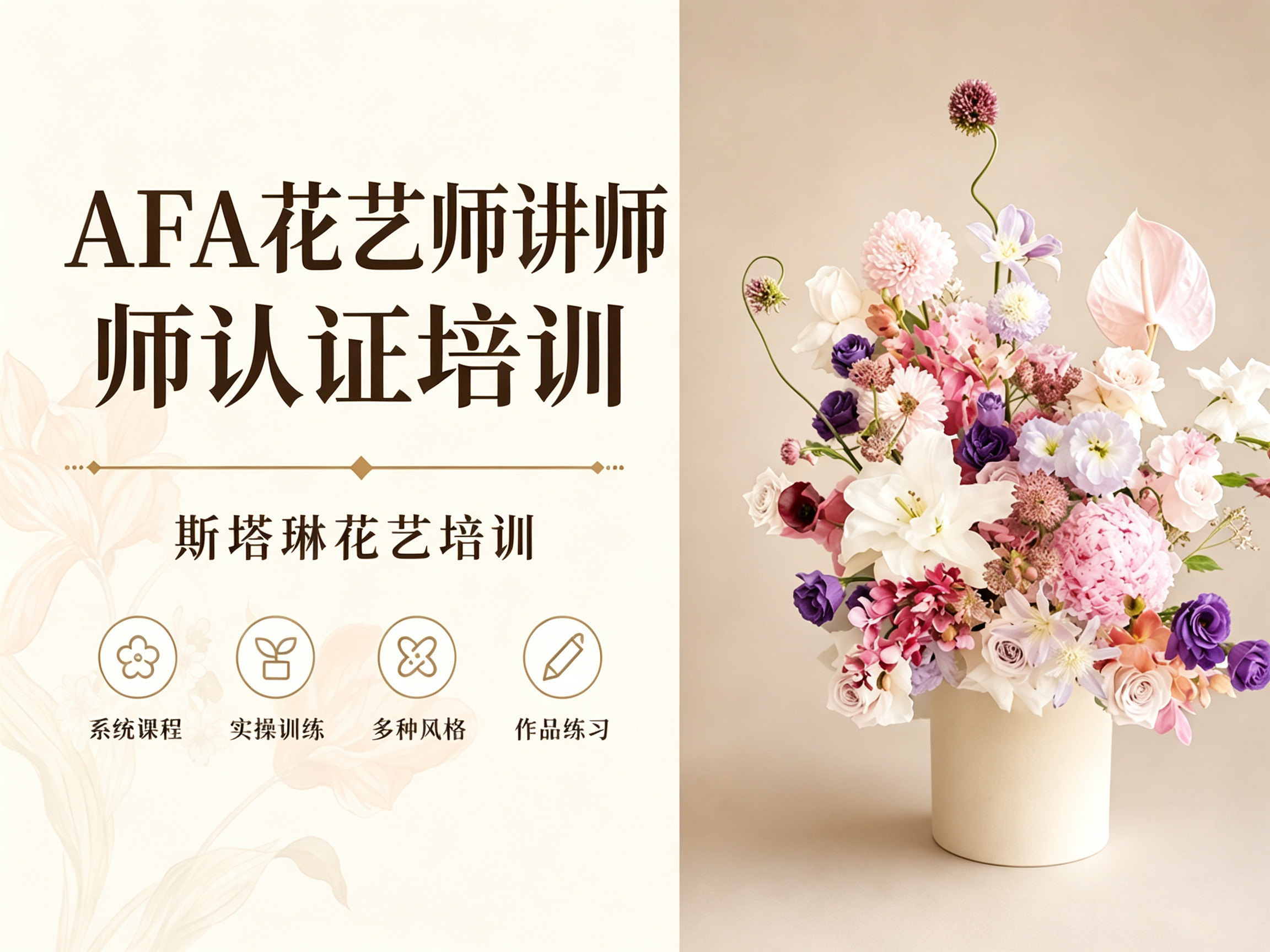 AFA花艺师讲师认证培训